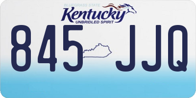 KY license plate 845JJQ