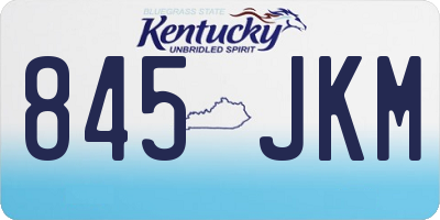 KY license plate 845JKM