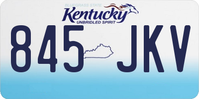 KY license plate 845JKV
