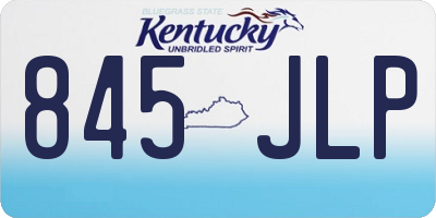 KY license plate 845JLP