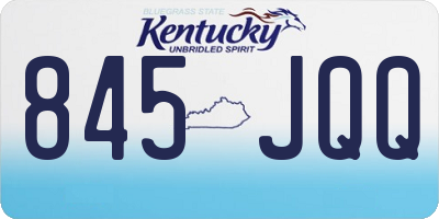 KY license plate 845JQQ