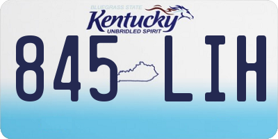 KY license plate 845LIH