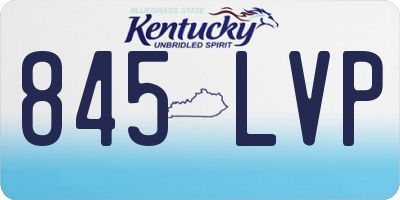 KY license plate 845LVP