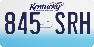 KY license plate 845SRH