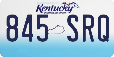 KY license plate 845SRQ