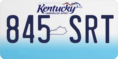 KY license plate 845SRT