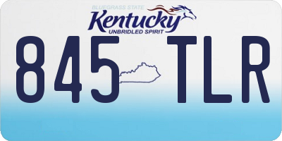 KY license plate 845TLR