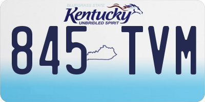 KY license plate 845TVM