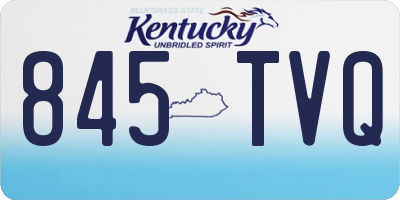 KY license plate 845TVQ