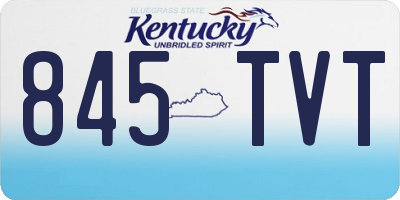 KY license plate 845TVT