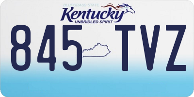 KY license plate 845TVZ