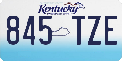 KY license plate 845TZE