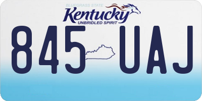 KY license plate 845UAJ