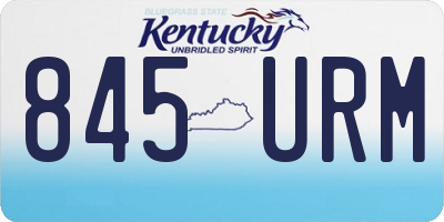 KY license plate 845URM