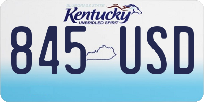 KY license plate 845USD