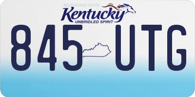 KY license plate 845UTG