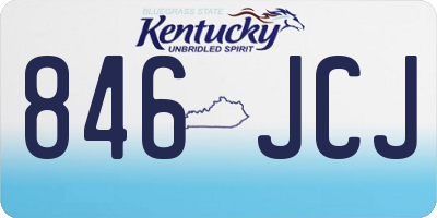 KY license plate 846JCJ