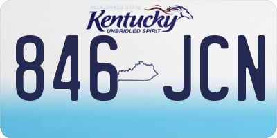 KY license plate 846JCN