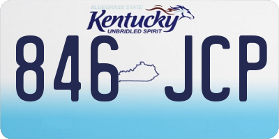 KY license plate 846JCP