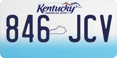 KY license plate 846JCV