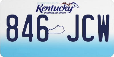 KY license plate 846JCW