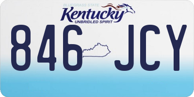 KY license plate 846JCY