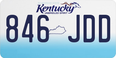 KY license plate 846JDD