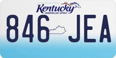 KY license plate 846JEA