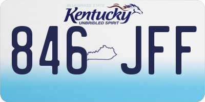 KY license plate 846JFF