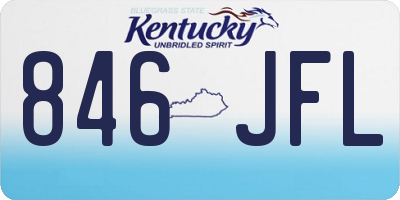 KY license plate 846JFL
