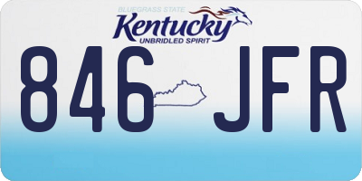 KY license plate 846JFR