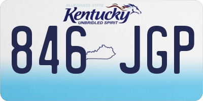 KY license plate 846JGP