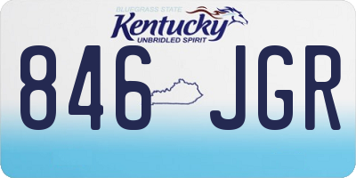 KY license plate 846JGR