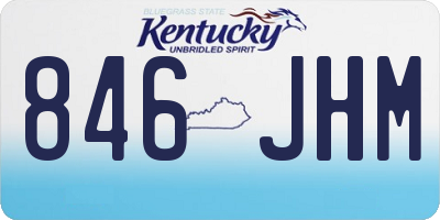 KY license plate 846JHM
