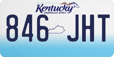KY license plate 846JHT