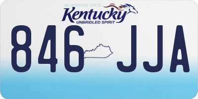 KY license plate 846JJA