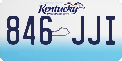 KY license plate 846JJI