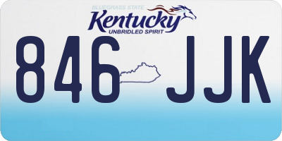 KY license plate 846JJK