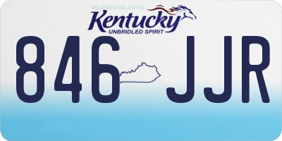 KY license plate 846JJR
