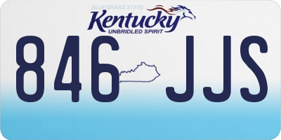 KY license plate 846JJS