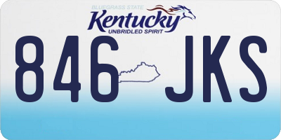 KY license plate 846JKS