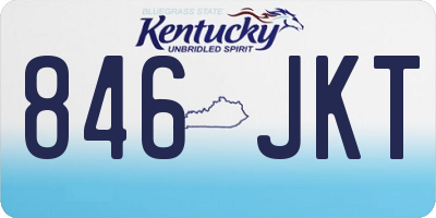 KY license plate 846JKT