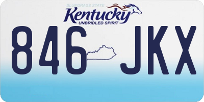KY license plate 846JKX