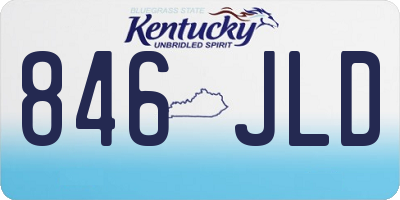 KY license plate 846JLD