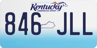 KY license plate 846JLL