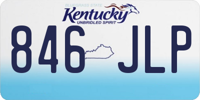KY license plate 846JLP