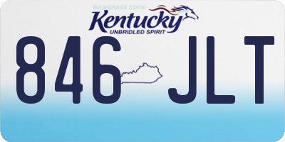 KY license plate 846JLT