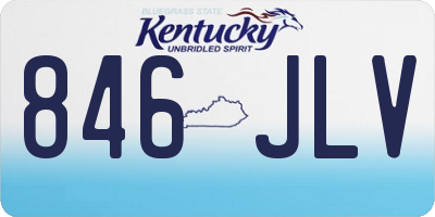 KY license plate 846JLV