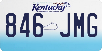 KY license plate 846JMG