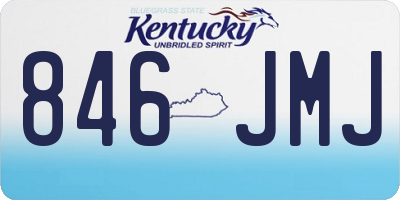 KY license plate 846JMJ